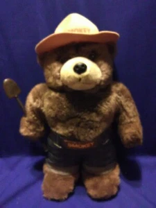 1998 Kids Preferred Smokey Bear Plush 14" inch with Hat & shovel "Ex-condition " - Picture 1 of 6