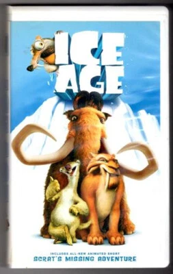 VHS TAPE 2002 - ICE AGE + SCRAT'S MISSING ADVENTURE 20th CENTURY CLAM SHELL CASE - Image 1 of 2