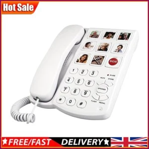 Amplified Picture Landline Phone with Speaker Elderly Image Phone for Old People - Zdjęcie 1 z 11