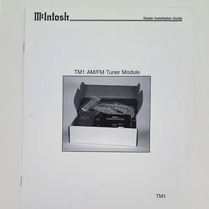 Original McIntosh TM1– AM/FM Tuner Module Manual (Vintage) - Picture 1 of 1