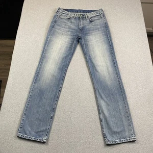 Pantalones de mezclilla Levis 514 para hombre 34x34 ajustados rectos azules algodón ropa de trabajo occidental papá - Imagen 1 de 21