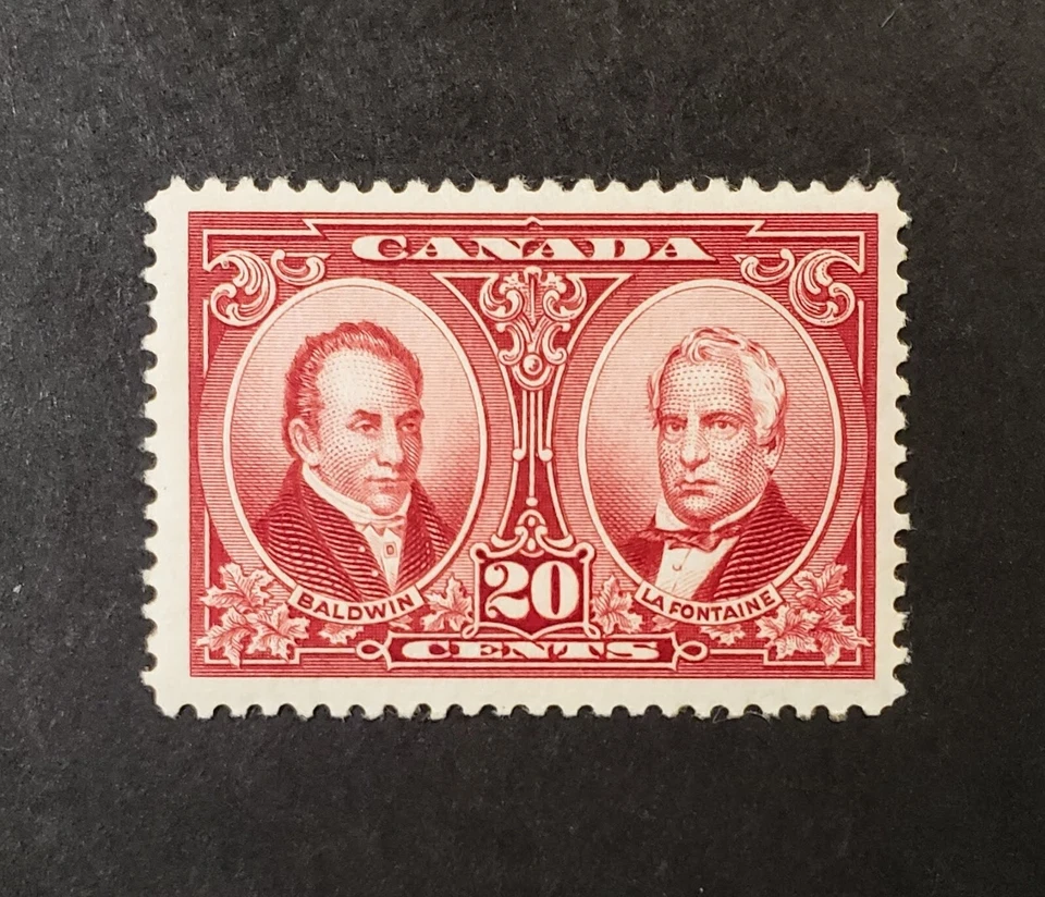 Estampillas Canadá como nuevas: #148 20c marrón carmín Baldwin & Lafontaine F+ MNH Foto 1 de 1