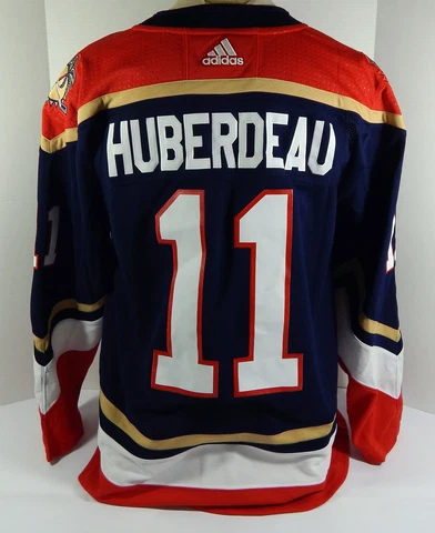 New Men Florida Panthers Jonathan Huberdeau #11 Adidas Retro Navy Jersey XL 54 Cover