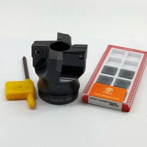 90° SP12 50-22-4T 50mm 4 Flute Face Milling Cutter Tool +4pc SPMT120408 insert - Picture 1 of 9