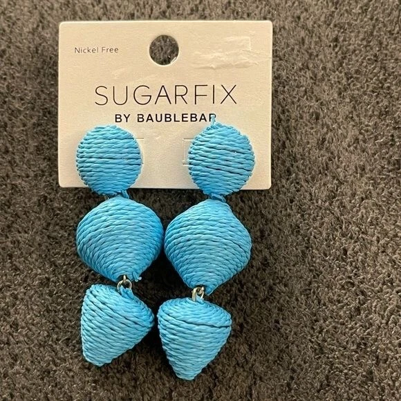 New Sugarfix Baublebar Turquoise Rope Earrings B36 Foto 1 de 1
