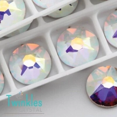 6.5mm (9-72pcs) 001AB -  Swarovski Flatback Crystal AB Foil - 2088-SS30-001ABF - Image 1 of 4