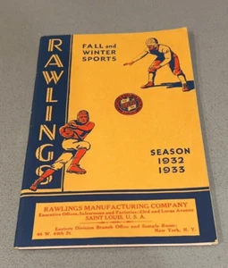 1932/3 RAWLINGS "Fall & Winter" SPORTS EQUIPMENT CATALOG; Football; Basketball - Picture 1 of 12