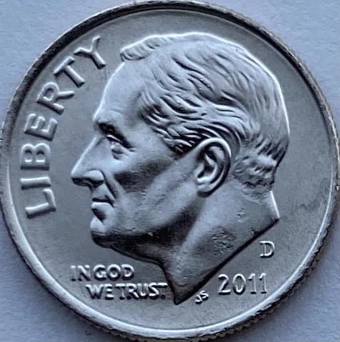 2011 D Roosevelt Dime BU From original bank roll. Gorgeous Coin! Cover