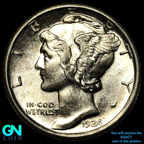 1924 S Mercury Dime  #E7751 Cover