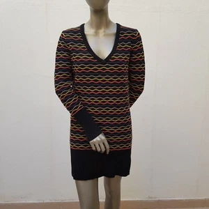 Hübsche Strickkleid / langer Pullover von Skunkfunk (SKFK), 42, schwarz, bunt - Bild 1 von 20