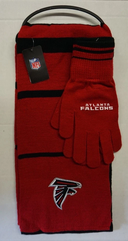 NFL Atlanta Falcons Reebok Little Earth Invierno Tejido Bufanda y Guantes Conjunto ¡NUEVO! Foto 1 de 1