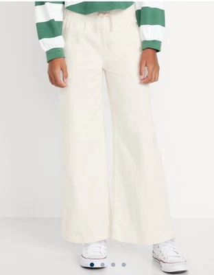 Pantalones de mezclilla holgados blancos tiro alto azul marino antiguos para niñas nuevos con etiquetas talla 10-12 Foto 1 de 4