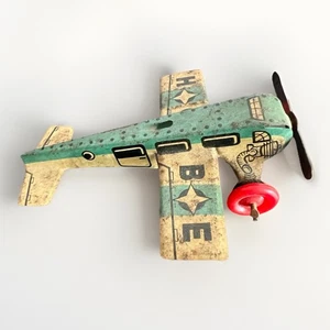 Seltenes High & Beckmann Blech Litho Flugzeug Penny Toy 20er Germany Vintage - Bild 1 von 4