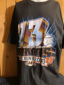 Vintage 2001 Barry Bonds San Francisco Giants MLB Home Run Records T-Shirt XL - Bild 1 von 8