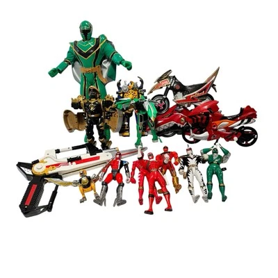 Винтажный Power Rangers фигурки лот из 15 использовать фигурки, велосипеды читать диск. - Изображение 1 из 4