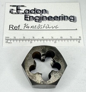 3/4 Zoll x 12TPI BSF (British Standard Fine) Schneideisenmutter, HSS. Von Presto. - Bild 1 von 2