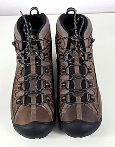 Keen Mens TARGHEE II Brown Leather Mid Waterproof Hiking Trail Boots Sz 15 - Photo 1 sur 8