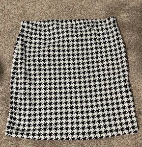 Art Class Girls Black White houndstooth Mini Skirt Large 10-12 - Picture 1 of 4