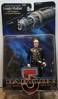 Babylon 5 Londo Mollari 公仔 MOC 1997 玩具制造商-卡片磨损 — 第 1/4 张图片