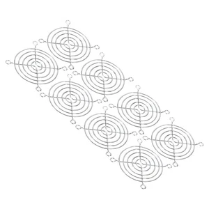 70mm Wentylator Finger Grill, 8-pak Metalowa osłona grilla, srebrny - Zdjęcie 1 z 5