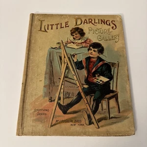 Little Darlings Picture Gallery Antique McLoughlin Bros Storyland Series c.1900 - Foto 1 di 11