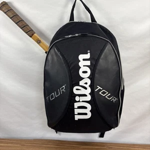 Wilson Tour Tennisschläger Rucksack schwarz-weiß - Bild 1 von 10