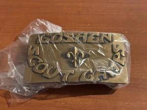 BSA, 1970’s Goshen Scout Camps Brass Belt Buckle, NCAC - Picture 1 of 3
