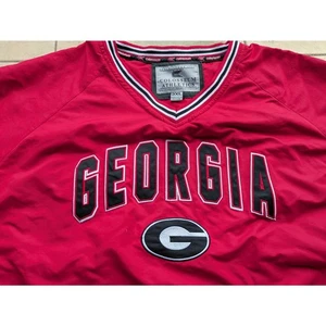 Georgia Bulldogs 2000s COLOSSEUM pullover jacket 3XL red UGA University vtg - Picture 1 of 7