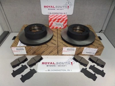 Toyota 4Runner 1996 - 2002 Front Brake Pad & Front Rotors Set Genuine OE OEM - Image 1 of 2