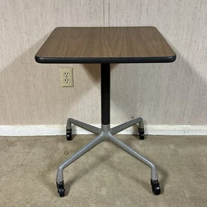 Eames for Herman Miller Rolling Side Contract Table Universal Base Laminate Top - Picture 1 of 8
