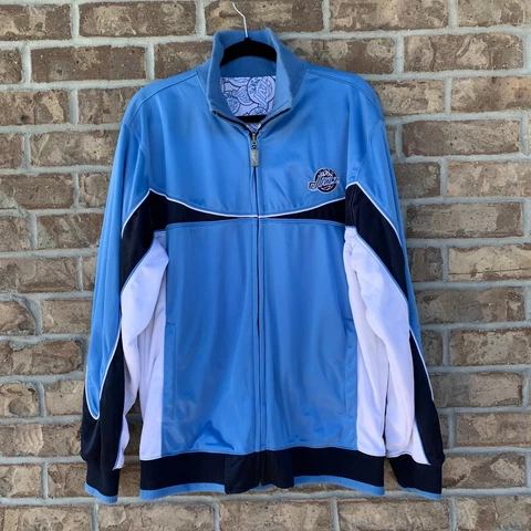 UNK NBA Official Utah Jazz Reversible zip up jacket blue/white size L Cover