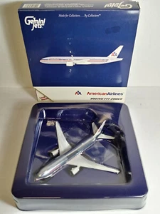 Gemini Jets 1:400 American Airlines B777-200ER Near MINT Chrome Die-cast Model - Foto 1 di 18