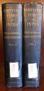 Lord Roberts of Kandahar / Forty-One Years in India in Two Volumes 1st ed 1897 - Imagen 1 de 4
