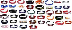 NCAA Collegiate Team Color Fan Band Ribbon Bracelets - Pick your team! - Picture 1 of 45