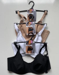 Ladies New Ex M&S Body Flexifit Full Cup Bra In 3 Colours Sizes 32-44 F-H - Picture 1 of 20