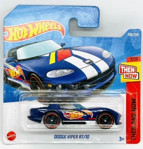 "Mattel Hot Wheels 208/250 ""Entonces y ahora"" 3/10 Dodge Viper RT/10 en azul, ¡sin usar! - Imagen 1 de 3
