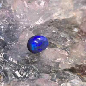 Évanora Bleu Lightning Ridge Black Opal 1.50ct - Picture 1 of 7