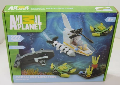 ANIMAL PLANET OCEAN EXPLORATION BUILDING BLOCKS 222 PIECES AGES 6+  - Image 1 of 4