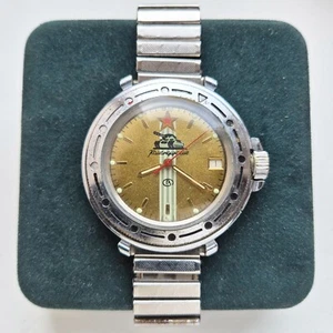 Vintage Vostok WOSTOK Komandirskie Russian SOVIET TANK Dive Watch 2414А WW2 - Picture 1 of 7