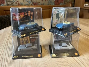 Sammlung von 4 Shell Miniatur Druckguss James Bond Autos 2008 - neu versiegelt - Bild 1 von 10