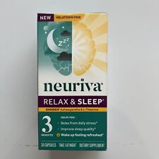 Neuriva Relax & Sleep 30 Capsules Ashwagandha & L-Theanine Exp 1/24