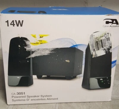 Open Box Cyber Acoustics CA-3051 Powered Speaker System w/Subwoofer - Image 1 of 4