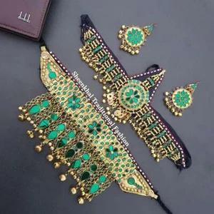 Hand Made Traditional Afghani Jewelry Set, Vintage Afghan Kuchi Tribal Jewelry - Picture 1 of 2