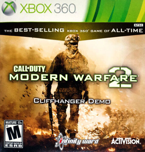 Xbox 360 Call Of Duty Modern Warfare 2 Video Game Disc in Case Rated M 17+