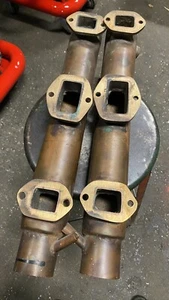 Vintage 371 Olds Rocket RACE BOAT Copper Exhaust Manifolds HOT ROD - Picture 1 of 2