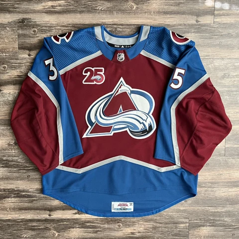 Colorado Avalanche adidas MiC Playoffs-Issued Home Jersey - Johansson - Size 58G Cover