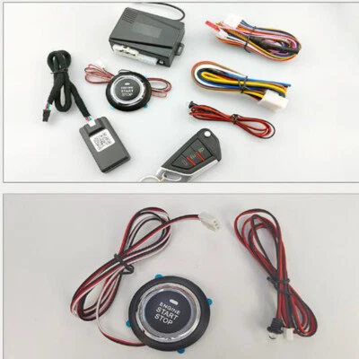 Car Keyless Entry Engine Starter Alarm Push Button APP Remote Stop Trunk Release - Image 1 of 4
