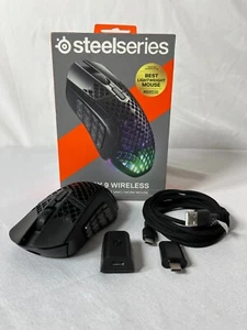 Steelseries Aerox 9 M-00028 Black Wireless Programmable MMO Gaming Mouse - Picture 1 of 12