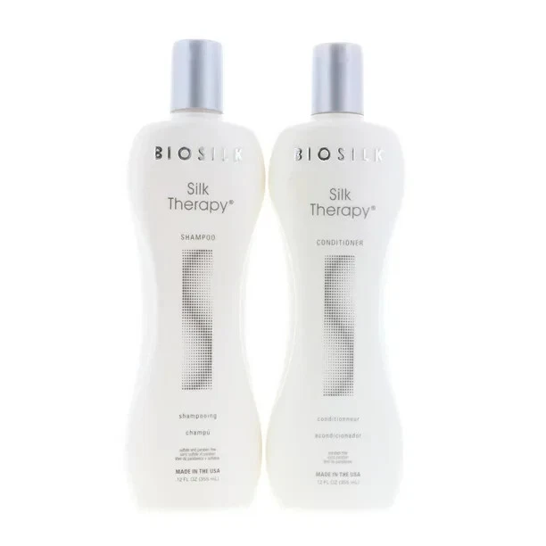 BioSilk Silk Therapy Conditioner, 12 oz and BioSilk Silk Therapy Shampoo, 12oz - Image 1 of 1