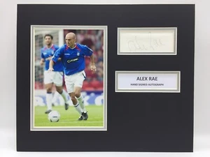 RARE Alex Rae Rangers Signed Photo Display + COA AUTOGRAPH GLASGOW RANGERS - Picture 1 of 3